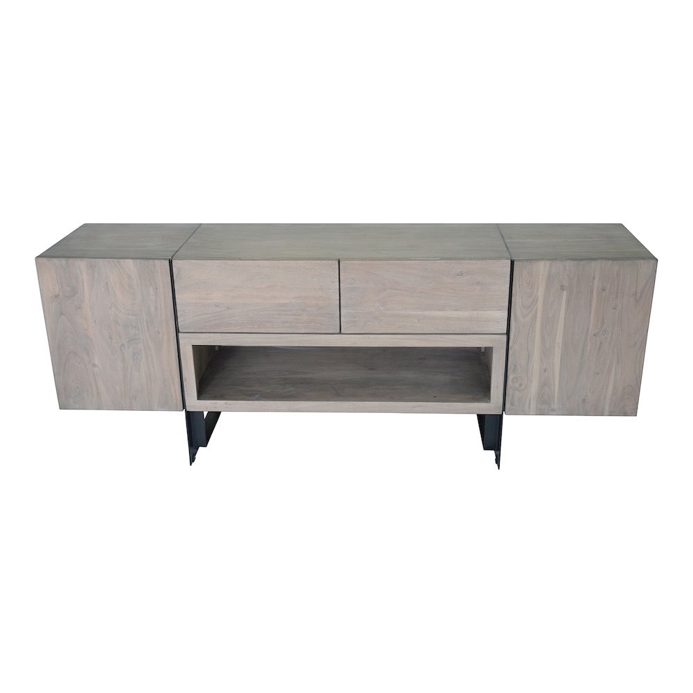 Tiburon Acacia Wood Media Console TV Stand Cabinet 72" (2 Colors)