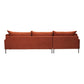 Jamara Modern Chaise Sofa Sectional 112" (2 Colors)