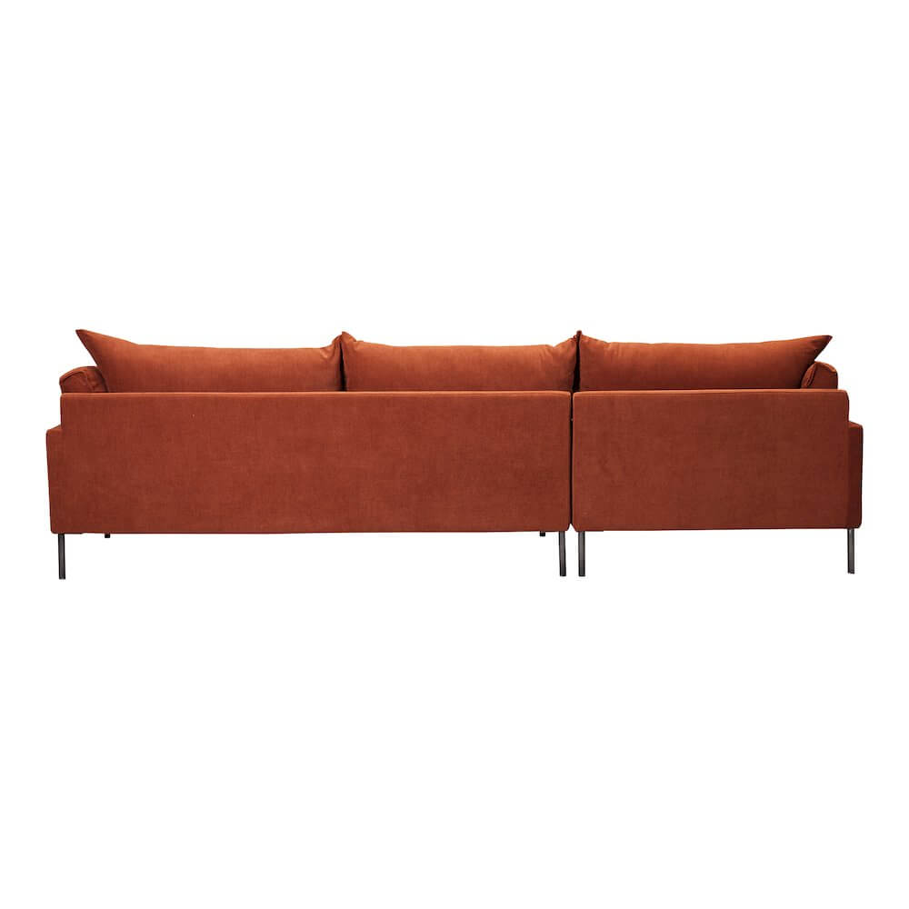 Jamara Modern Chaise Sofa Sectional 112" (2 Colors)