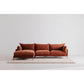 Jamara Modern Chaise Sofa Sectional 112" (2 Colors)