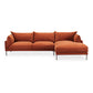 Jamara Modern Chaise Sofa Sectional 112" (2 Colors)