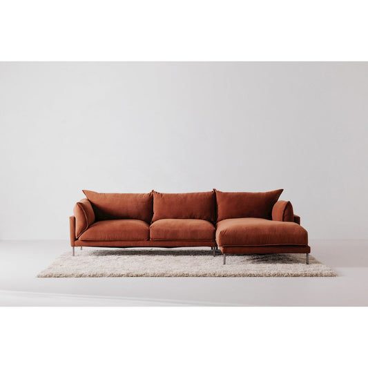 Jamara Modern Chaise Sofa Sectional 112" (2 Colors)