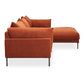 Jamara Modern Chaise Sofa Sectional 112" (2 Colors)