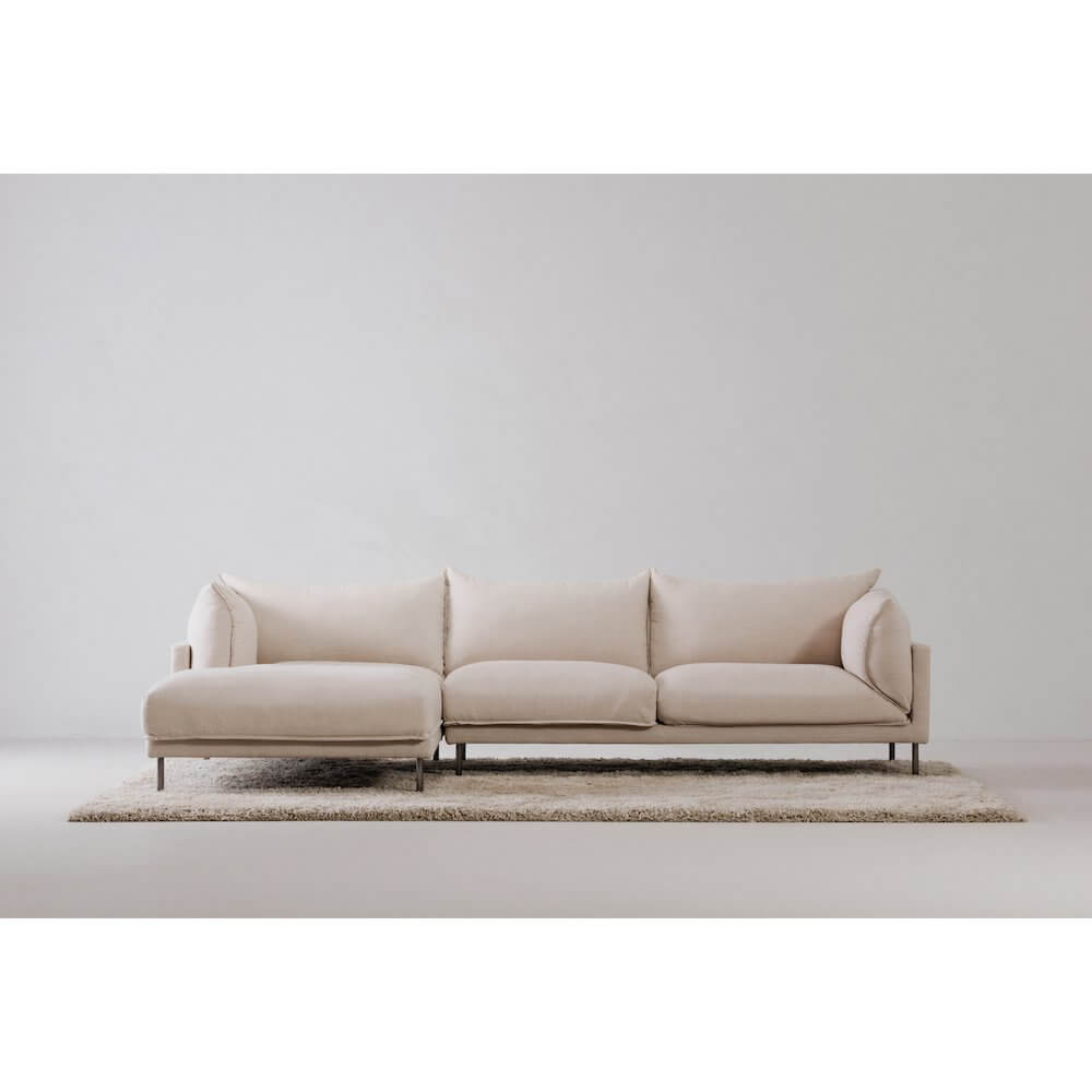 Jamara Modern Chaise Sofa Sectional 112" (2 Colors)