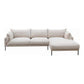 Jamara Modern Chaise Sofa Sectional 112" (2 Colors)