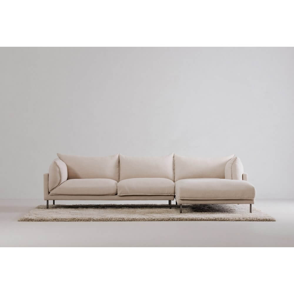 Jamara Modern Chaise Sofa Sectional 112" (2 Colors)