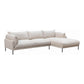 Jamara Modern Chaise Sofa Sectional 112" (2 Colors)