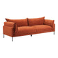 Jamara MCM Styled Orange Auburn Fabric Sofa 94"