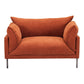 Jamara Large Lounge Chair 50" (Burnt Auburn)