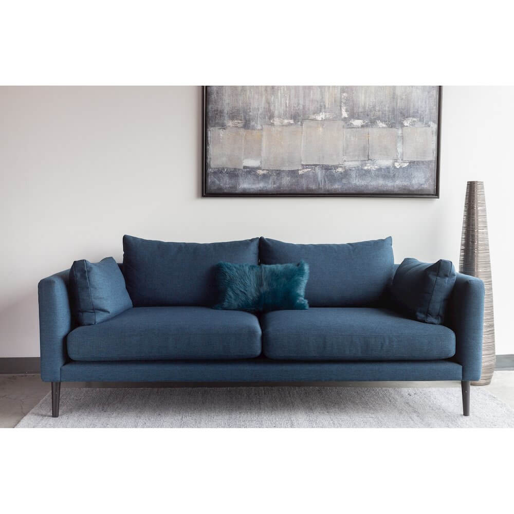 Raval MCM Fabric Upholstered Sofa 83" (2 Colors)