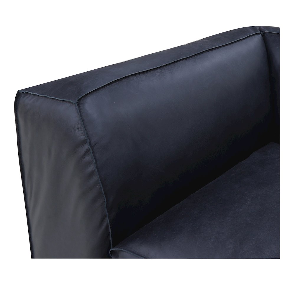 Form Black Genuine Leather Modular Sectional Sofa (2 Sizes)