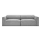 Malou Modern Low Profile Sofa Gray 96"