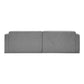 Malou Modern Low Profile Sofa Gray 96"