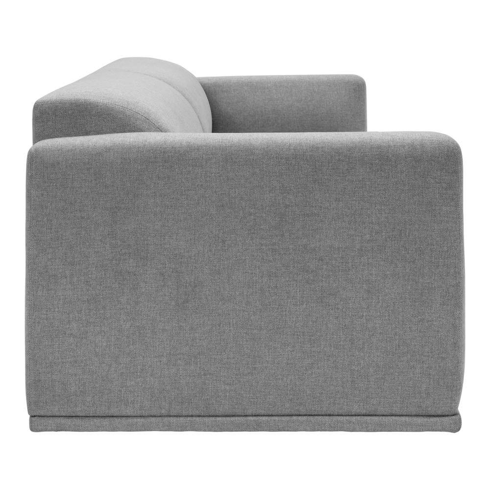 Malou Modern Low Profile Sofa Gray 96"