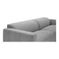 Malou Modern Low Profile Sofa Gray 96"