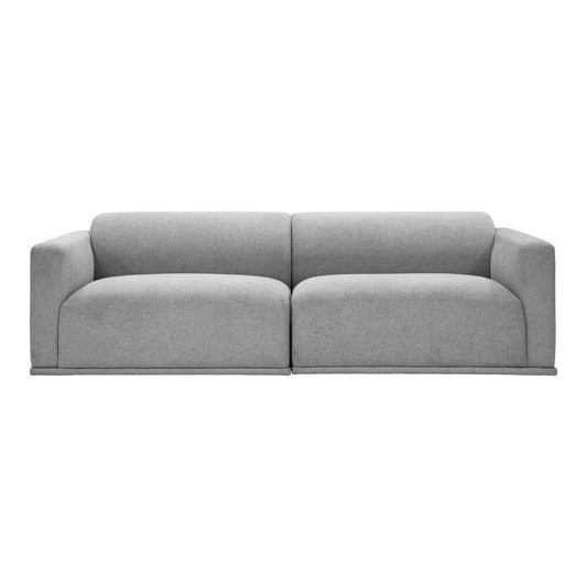 Malou Modern Low Profile Sofa in Gray 96"