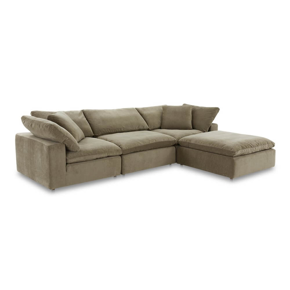 Terra Clay Modern Cloud Modular Sofa Sectional (4 Colors - Various Sizes)