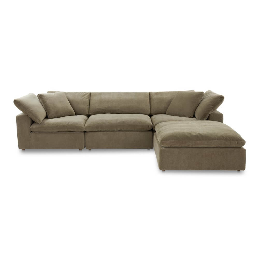 Terra Clay Modern Cloud Modular Sofa Sectional (4 Colors - Various Sizes)