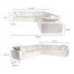 Terra Clay Modern Cloud Modular Sofa Sectional (4 Colors - Various Sizes)