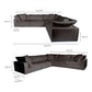 Terra Clay Modern Cloud Modular Sofa Sectional (4 Colors - Various Sizes)