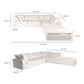 Terra Clay Modern Cloud Modular Sofa Sectional (4 Colors - Various Sizes)