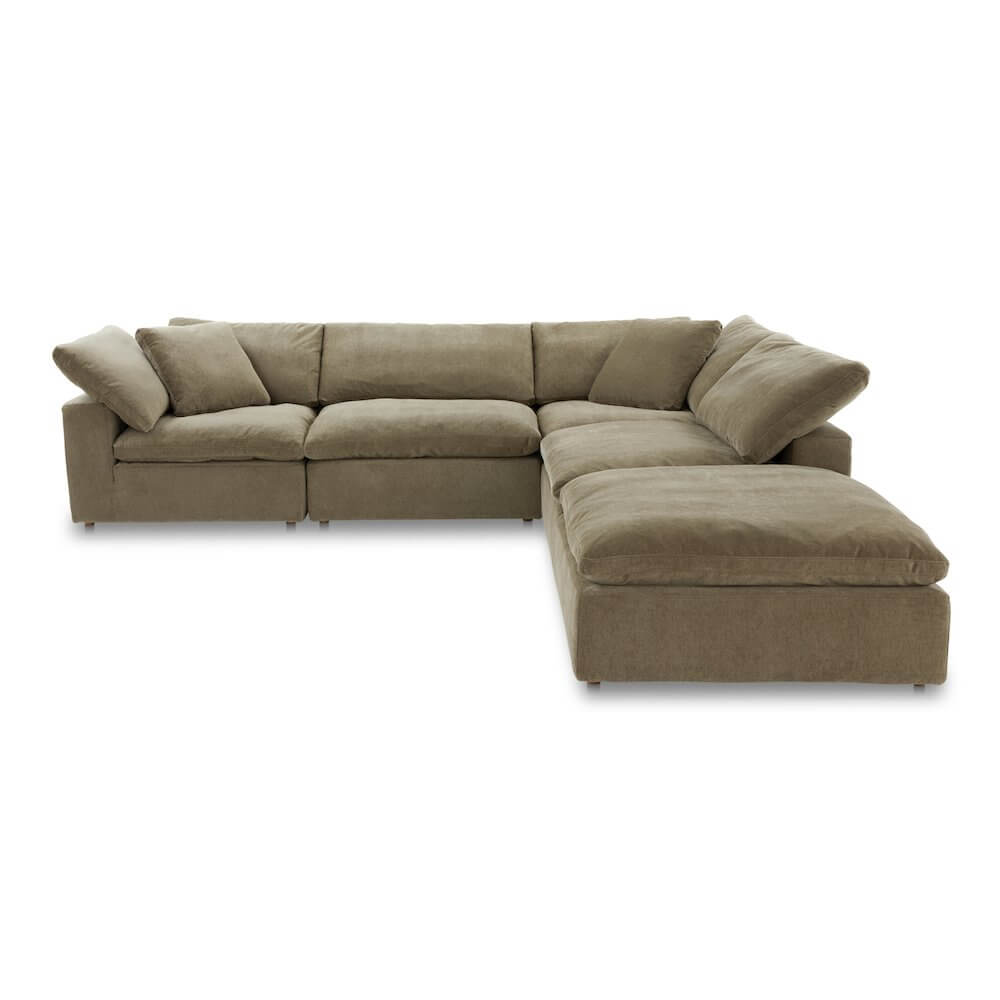 Terra Clay Modern Cloud Modular Sofa Sectional (4 Colors - Various Sizes)