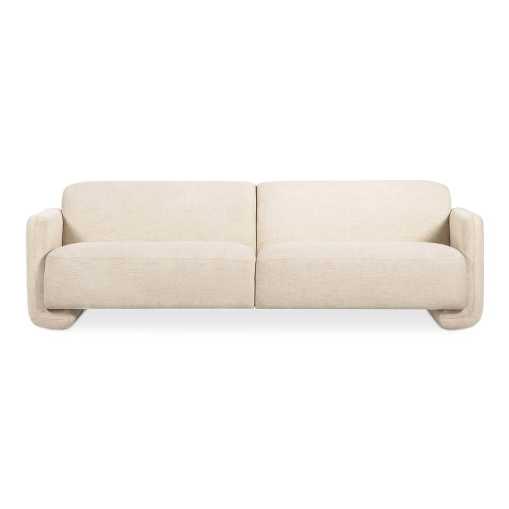 Fallon Modern Minimalist Fabric Sofa 98" (2 Colors)