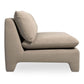 Estelle Modern Fabric Armless Sofa Loveseat 79" (2 Colors)