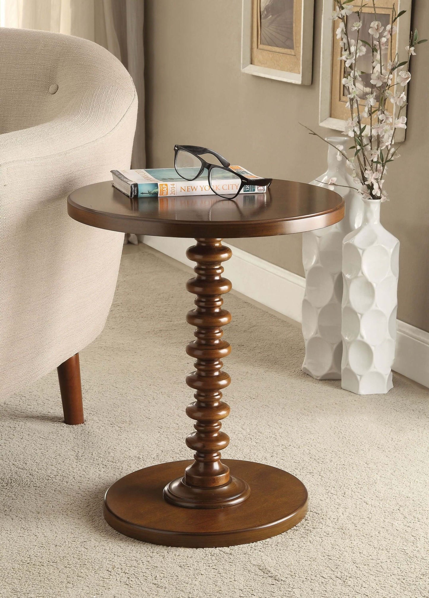 Acton Round End Table (Various Color Options)