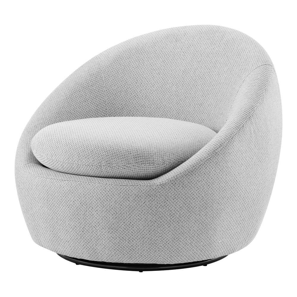 Adelmo Modern Fabric Swivel Accent Chair (4 Color Options)