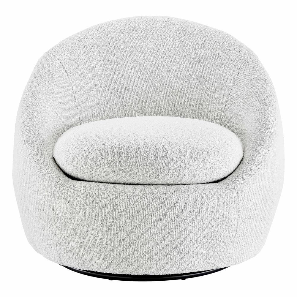 Adelmo Modern Fabric Swivel Accent Chair (4 Color Options)