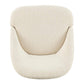 Hurley Chenille Fabric Swivel Accent Lounge Chair in Beige