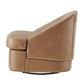 Hurley PU Leather Swivel Accent Chair