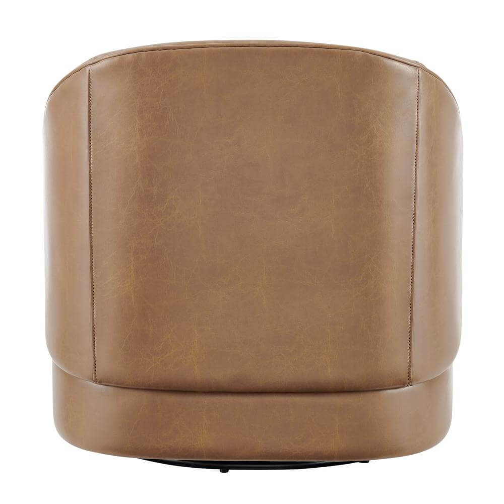 Hurley PU Leather Swivel Accent Chair