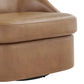 Hurley PU Leather Swivel Accent Chair