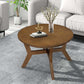 Wood Round Coffee Accent Table (32")