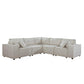 Jenson Modern Modular Fabric Corner Sectional Sofa 99"