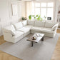 Modular Cloud Comfort Sectional Sofa in Beige or White - Sections Sold Individually - Revel Sofa 