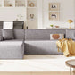 Modern Full Foam L-Shape Modular Chaise Sectional Sofa 109" - Revel Sofa 