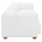 Tayte Big Deep Seated Modular Corduroy Sofa Couch, White (150")