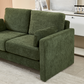 Small Contemporary Loveseat Sofa 58" (4 Colors)