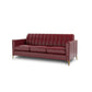 Liberty MCM Tufted Back Leather Sofa 86" (3 Colors)