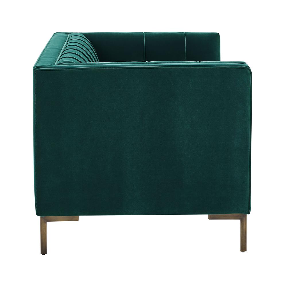 Isaac Stitch Tufted Velvet Loveseat 60" (2 Colors)