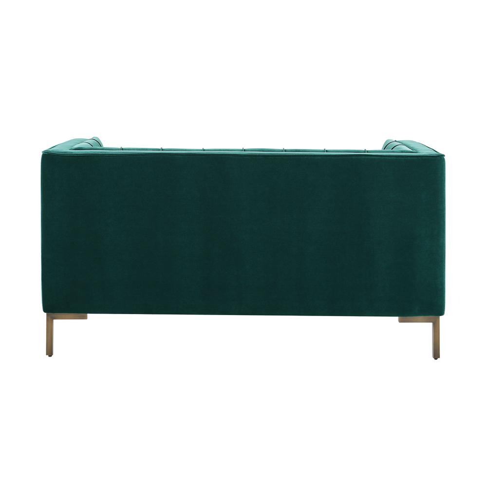 Isaac Stitch Tufted Velvet Loveseat 60" (2 Colors)