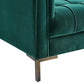 Isaac Stitch Tufted Velvet Loveseat 60" (2 Colors)