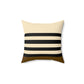 Spun Polyester Square Pillow - Brown, Black & Tan - Revel Sofa 