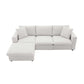 Modern Sectional Chaise Sofa w/ Chaise Ottoman 100" (4 Colors)