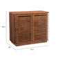 Linea Solid Wood Slatted Bar Wine Cabinet