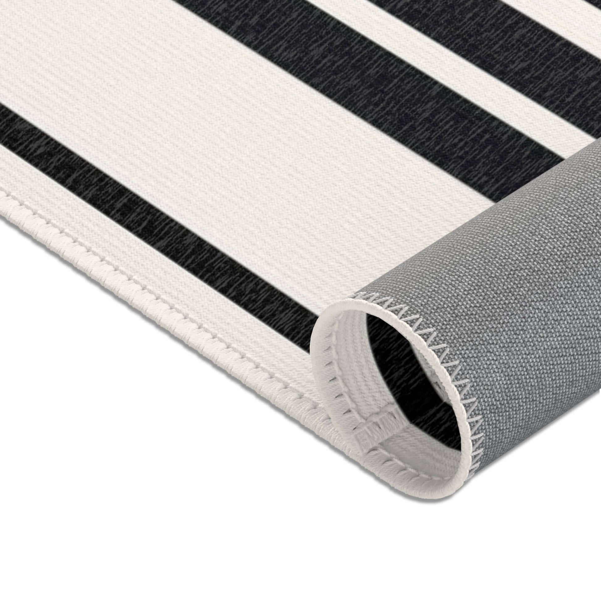 Rectangular Designer Area Rug Shapes, Tan & Black - Revel Sofa 