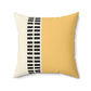 Spun Polyester Square Pillow - Black & Yellow - Revel Sofa 